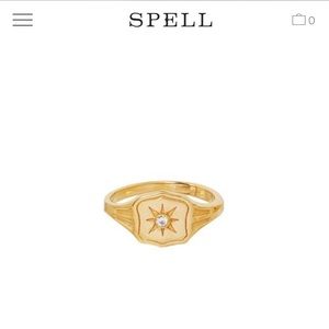 ✨SPELL & THE GYPSY “WILD LOVE”SIGNET RING✨SZ 9